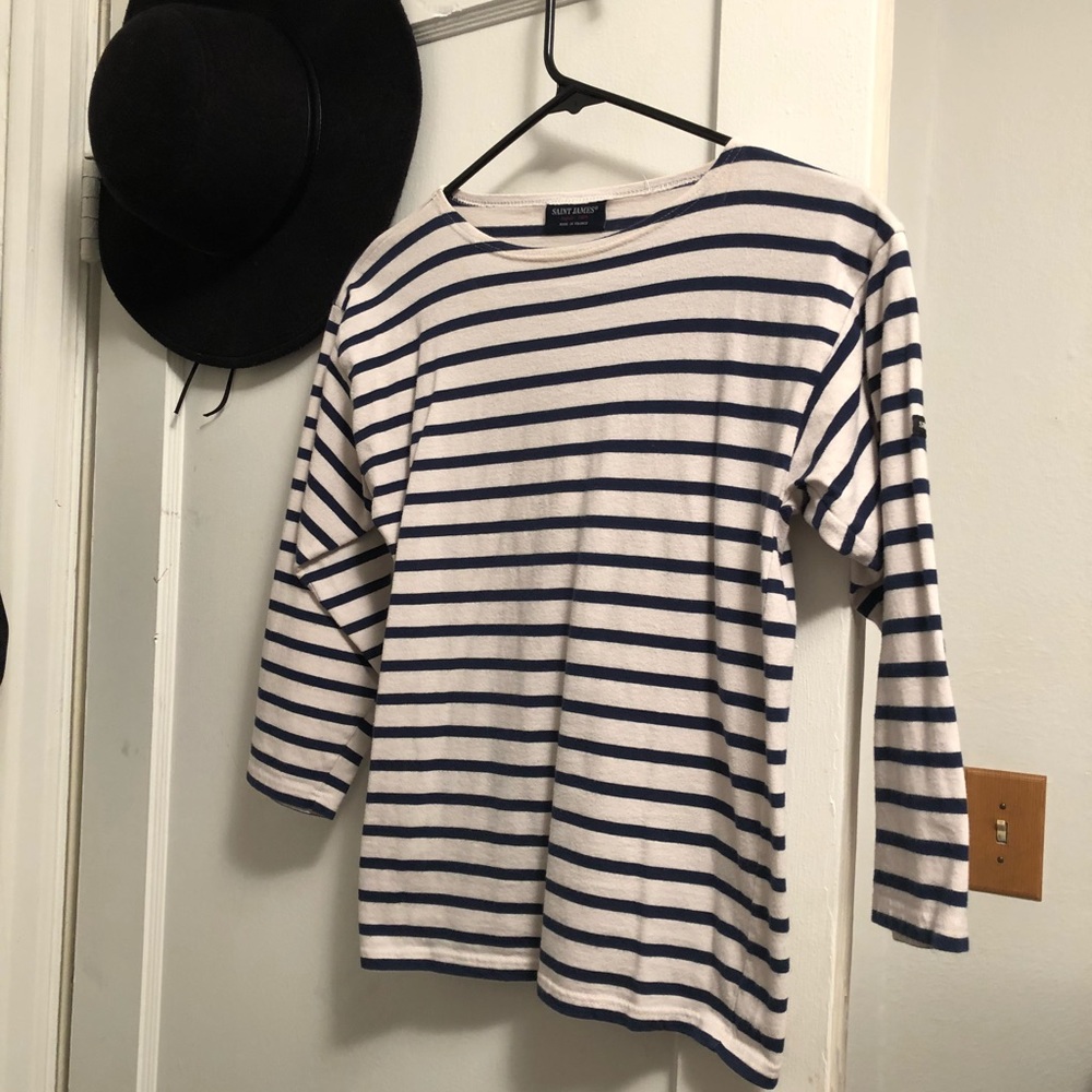 Saint James long sleeve cropped tee!